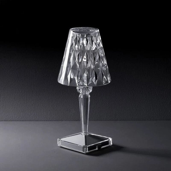 Luminária de Mesa Led 3 em 1 Cristal Sem Fio USB | GlowCrystal